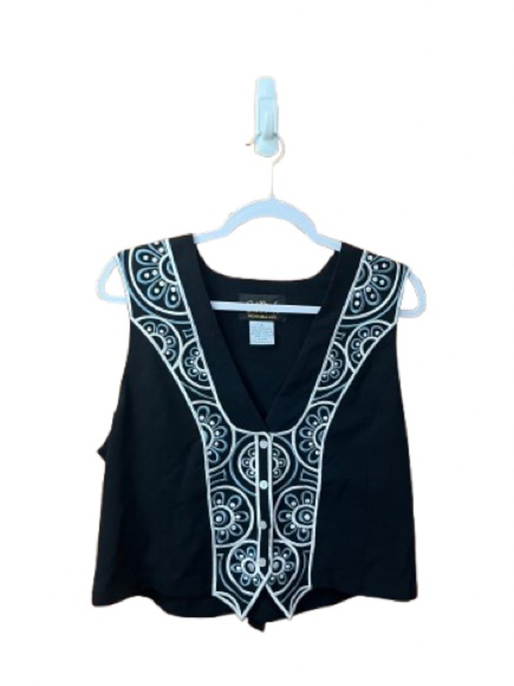 Bob Mackie Geometric Wearable Art Vest